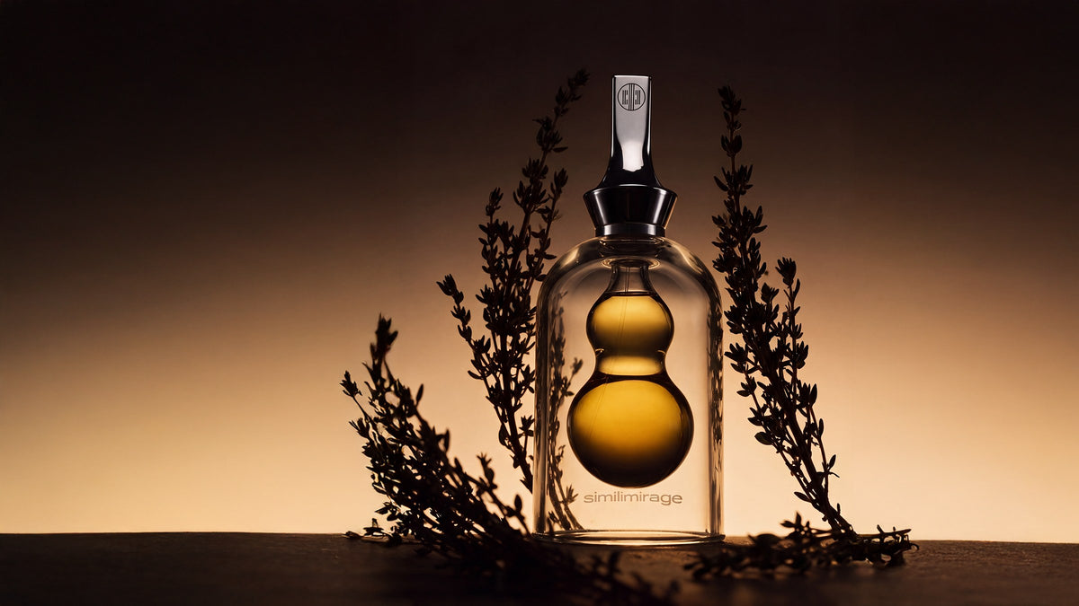 Simili Mirage among wild thyme in dry light
